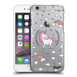 Picasee Silikónový prehľadný obal pre Apple iPhone 6/6S - Unicorn star heaven