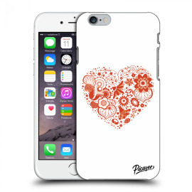 Picasee Silikónový prehľadný obal pre Apple iPhone 6/6S - Big heart