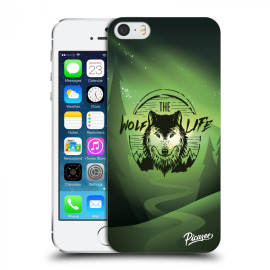 Picasee Silikónový prehľadný obal pre Apple iPhone 5/5S/SE - Wolf life