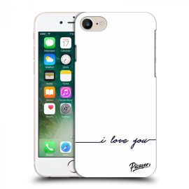 Picasee Silikónový prehľadný obal pre Apple iPhone 7 - I love you