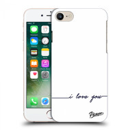 Picasee Silikónový prehľadný obal pre Apple iPhone 7 - I love you - cena, porovnanie