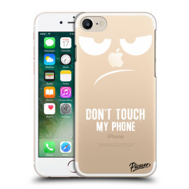 Picasee Silikónový prehľadný obal pre Apple iPhone 7 - Don't Touch My Phone