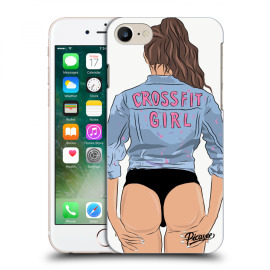 Picasee Silikónový prehľadný obal pre Apple iPhone 7 - Crossfit girl - nickynellow