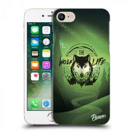 Picasee Silikónový prehľadný obal pre Apple iPhone 7 - Wolf life