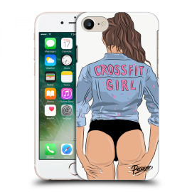 Picasee Silikónový prehľadný obal pre Apple iPhone 8 - Crossfit girl - nickynellow