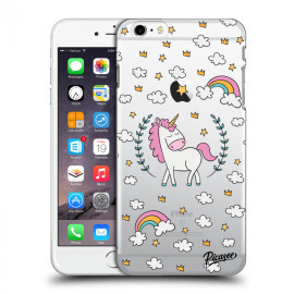 Picasee Silikónový prehľadný obal pre Apple iPhone 6 Plus/6S Plus - Unicorn star heaven