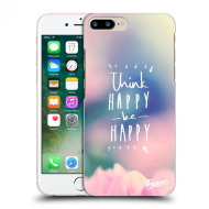 Picasee Silikónový prehľadný obal pre Apple iPhone 7 Plus - Think happy be happy - cena, porovnanie