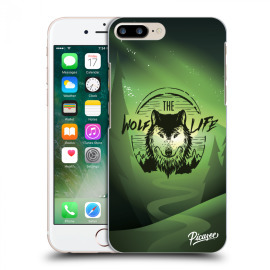 Picasee Silikónový prehľadný obal pre Apple iPhone 7 Plus - Wolf life