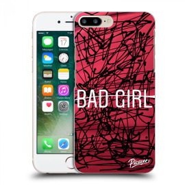 Picasee Silikónový prehľadný obal pre Apple iPhone 8 Plus - Bad girl