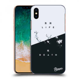 Picasee Silikónový prehľadný obal pre Apple iPhone X/XS - Life - Death