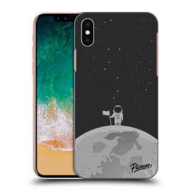 Picasee Silikónový prehľadný obal pre Apple iPhone X/XS - Astronaut