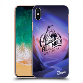 Picasee Silikónový prehľadný obal pre Apple iPhone X/XS - Wolf