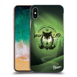 Picasee Silikónový prehľadný obal pre Apple iPhone X/XS - Wolf life