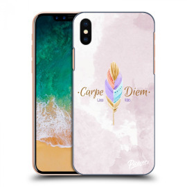 Picasee Silikónový prehľadný obal pre Apple iPhone X/XS - Carpe Diem