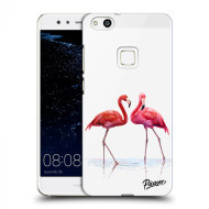 Picasee Silikónový prehľadný obal pre Huawei P10 Lite - Flamingos couple - cena, porovnanie