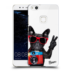 Picasee Silikónový prehľadný obal pre Huawei P10 Lite - French Bulldog