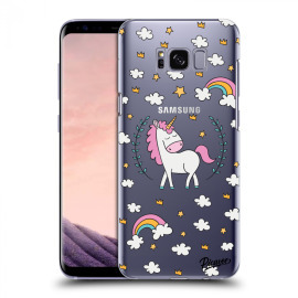 Picasee Silikónový prehľadný obal pre Samsung Galaxy S8 G950F - Unicorn star heaven