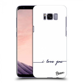 Picasee Silikónový prehľadný obal pre Samsung Galaxy S8 G950F - I love you