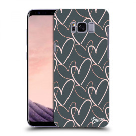 Picasee Silikónový prehľadný obal pre Samsung Galaxy S8 G950F - Lots of love