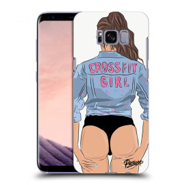 Picasee Silikónový prehľadný obal pre Samsung Galaxy S8 G950F - Crossfit girl - nickynellow