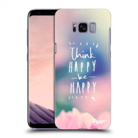 Picasee Silikónový prehľadný obal pre Samsung Galaxy S8 G950F - Think happy be happy