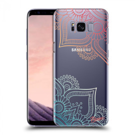 Picasee Silikónový prehľadný obal pre Samsung Galaxy S8 G950F - Flowers pattern