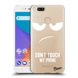 Picasee Silikónový prehľadný obal pre Xiaomi Mi A1 Global - Don't Touch My Phone