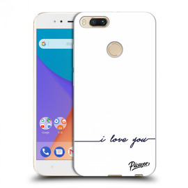 Picasee Silikónový prehľadný obal pre Xiaomi Mi A1 Global - I love you