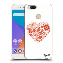 Picasee Silikónový prehľadný obal pre Xiaomi Mi A1 Global - Big heart