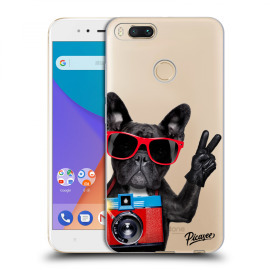 Picasee Silikónový prehľadný obal pre Xiaomi Mi A1 Global - French Bulldog