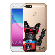 Picasee Silikónový prehľadný obal pre Huawei P9 Lite Mini - French Bulldog - cena, porovnanie