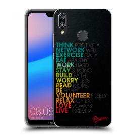 Picasee Silikónový prehľadný obal pre Huawei P20 Lite - Motto life