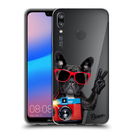 Picasee Silikónový prehľadný obal pre Huawei P20 Lite - French Bulldog