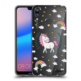 Picasee Silikónový prehľadný obal pre Huawei P20 Lite - Unicorn star heaven