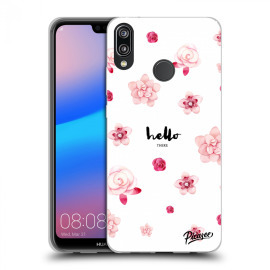 Picasee Silikónový prehľadný obal pre Huawei P20 Lite - Hello there