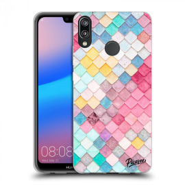 Picasee Silikónový čierny obal pre Huawei P20 Lite - Colorful roof