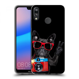 Picasee Silikónový čierny obal pre Huawei P20 Lite - French Bulldog