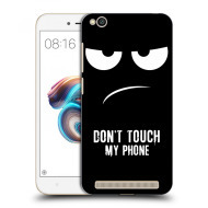 Picasee Silikónový čierny obal pre Xiaomi Redmi 5A - Don't Touch My Phone - cena, porovnanie