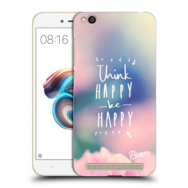 Picasee Silikónový čierny obal pre Xiaomi Redmi 5A - Think happy be happy