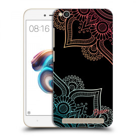 Picasee Silikónový čierny obal pre Xiaomi Redmi 5A - Flowers pattern