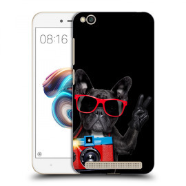 Picasee Silikónový čierny obal pre Xiaomi Redmi 5A - French Bulldog