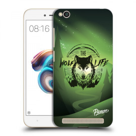 Picasee Silikónový čierny obal pre Xiaomi Redmi 5A - Wolf life