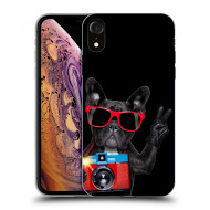 Picasee Silikónový čierny obal pre Apple iPhone XR - French Bulldog - cena, porovnanie