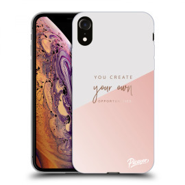 Picasee Silikónový čierny obal pre Apple iPhone XR - You create your own opportunities