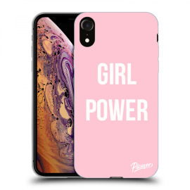 Picasee Silikónový čierny obal pre Apple iPhone XR - Girl Power