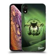 Picasee Silikónový čierny obal pre Apple iPhone XR - Wolf life - cena, porovnanie