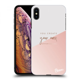 Picasee Silikónový čierny obal pre Apple iPhone XS Max - You create your own opportunities