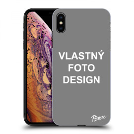 Picasee Silikónový čierny obal pre Apple iPhone XS Max - Vlastný design/motiv