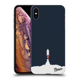 Picasee Silikónový čierny obal pre Apple iPhone XS Max - Astronaut 2