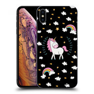 Picasee Silikónový čierny obal pre Apple iPhone XS Max - Unicorn star heaven - cena, porovnanie